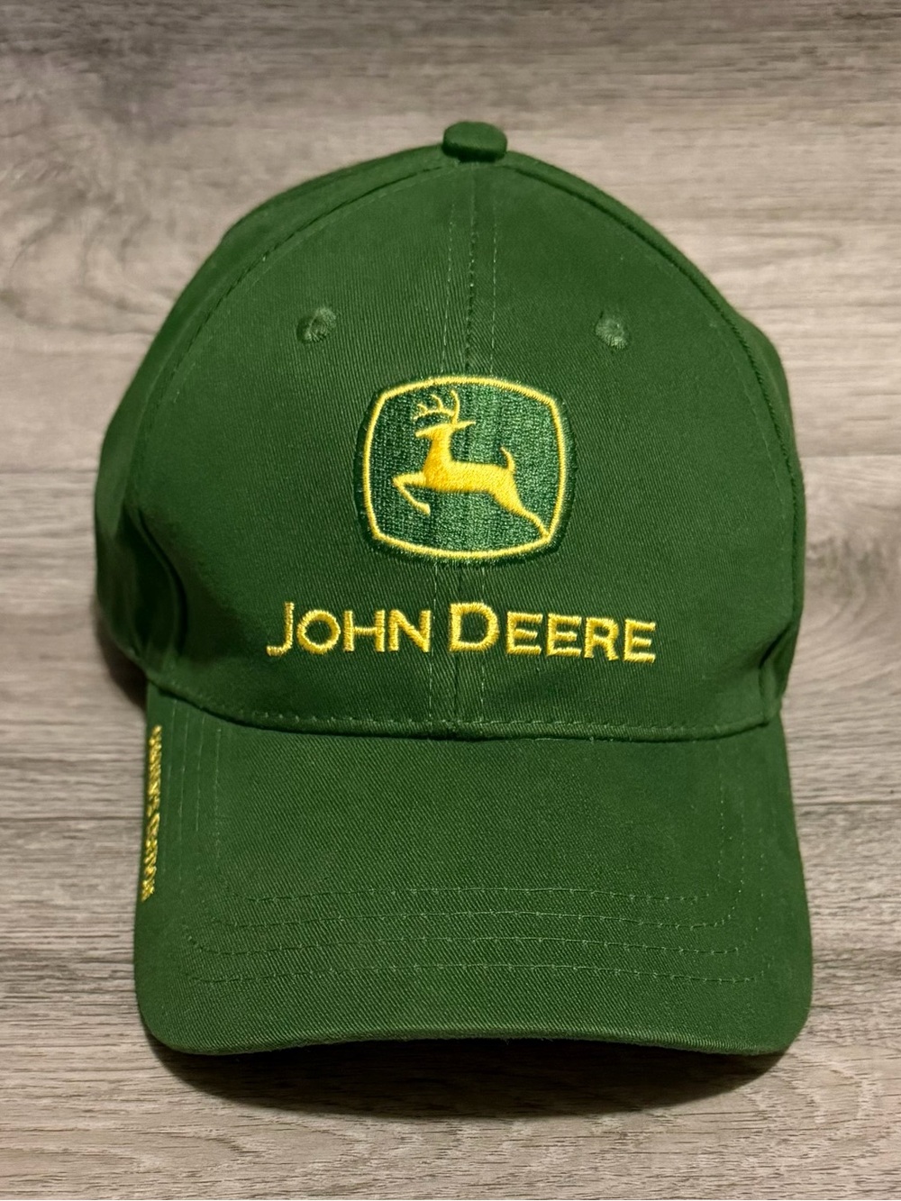 Vintage John Deere Owners Edition Adjustable Hat Baseball Cap Green Yellow